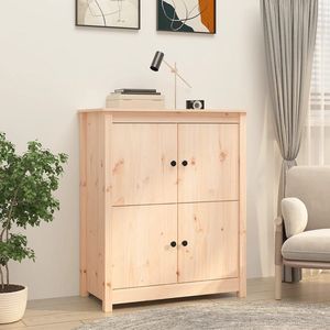 The Living Store Dressoir Grenenhout - 83x41.5x100cm - Landelijk