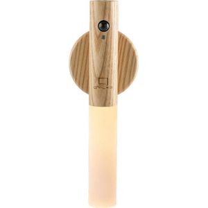 Gingko - Smart Baton Lamp - hout witte es - oplaadbaar - sensor