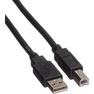 ROLINE USB 2.0 Kabel, Type A-B, Type A-B, zwart, 3 m