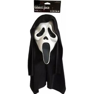 Scream Masker - Ghost Face - Fun World - Origineel - Gelicenseerd - Collectors Item - Ultra White - Uit de film - Ghostface Mask - Halloween Kostuum (Alleen Masker)