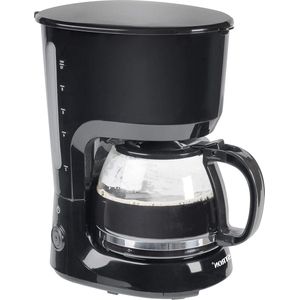 Koffiezetapparaat met warmhoudplaat voor gemalen filterkoffie - 10 kopjes - 750 watt - zwart