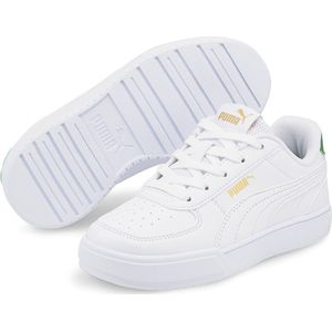 PUMA Caven PS Unisex Sneakers - White/Amazon Green/Gold - Maat 32