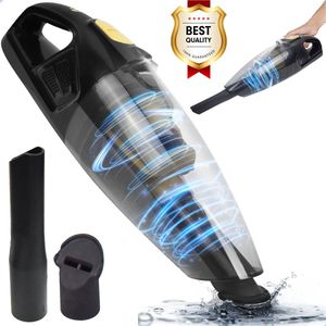 AG360 Handstofzuiger Zwart Kruimeldief - Stil - Snoerloos - Extreem Krachtige Kruimelzuiger Draadloos - Waterzuigend - 100W Krachtige Zuigkracht - Voor Thuis & Auto - HEPA filter - Compact - Geschikt voor Huisdierharen