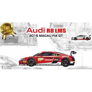 1:24 NuNu 24024 Audi R8 LMS Macau FIA GT 2015 Plastic Modelbouwpakket