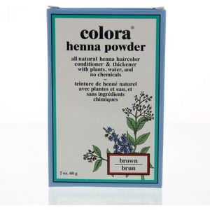 Colora Henna Powder Bruin 60ml haarkleuring