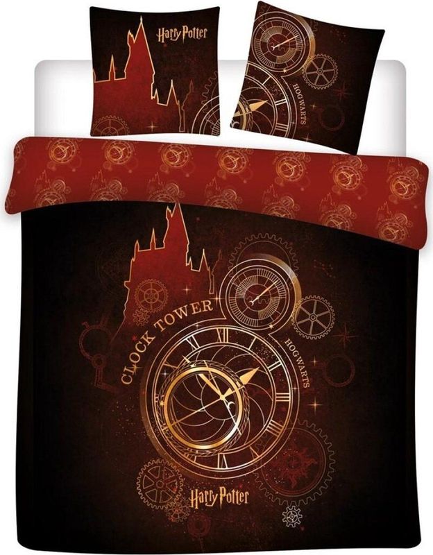 Harry Potter Dekbedovertrek klok toren - 240 x 220 cm Polykatoen