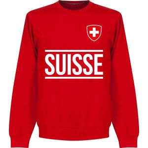 Zwitserland Team Sweater - Rood - Kinderen - 140