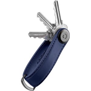 Orbitkey Sleutelhouder / Sleutelhanger - Cactus Leather Key Organiser - Blauw