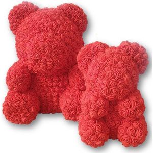 rozenbeertje / rozen beer set / beer knuffel / rozen teddybeer / moederdag / cadeau voor vrouw / rose bear / Giftset