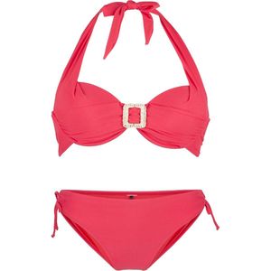 LingaDore Halternek bikini set - 7214 - Rood - 44D
