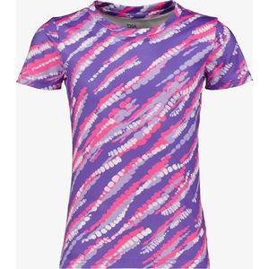 Osaga Dry meisjes sport T-shirt paars met print - Maat 146/152