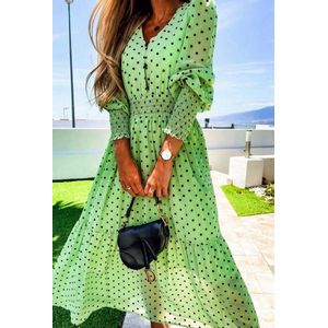 Schilo-jolie MIDI SHIRT Spring 2024 DRESS WVN-Flash Green- Dames Jurk - One Size