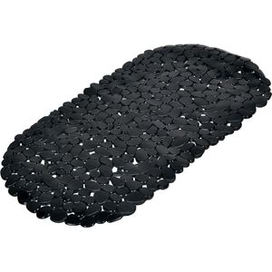 Wicotex - Badmat Antislip voor in bad - Kleur Zwart - Afmeting 36x69cm