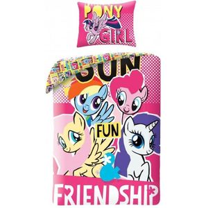 My Little Pony Dekbedovertrek Friendship - Eenpersoons - 140 x 200 cm - Katoen