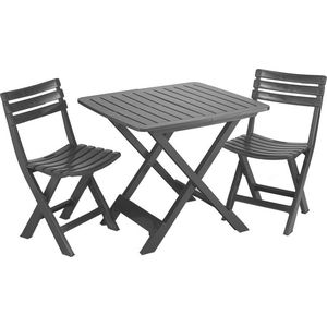 Bistroset - Kampeerstoelen - Kampeertafel - Kampeerstoelen opvouwbaar - Kampeertafel opvouwbaar - Kampeertafel met stoelen - Kampeermeubelen - Camping set stoel en tafel