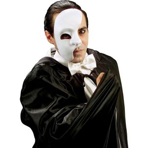 WIDMANN - Half masker spook voor volwassenen Halloween accessoire - Maskers > Half maskers