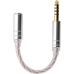 44 Mm Plug Audio Adapter Kabel Man-vrouw Hoofdtelefoon Conversie Kabel Adapter 14 Cm 55 Inch Geschikt voor ZX300A(4.4mm Balanced to 2.5mm Balanced) - voor thuisgebruik - professionele audio-accessoires .
