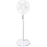 Nedis Staande Ventilator - Diameter: 400 mm - 3 Snelheden - Zwenkfunctie - 45 W - LED - Uitschakeltimer - Afstandsbediening - Wit