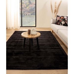 Viscose vloerkleed - Glamour zwart 300x400 cm