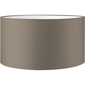 Home Sweet Home Lampenkap Bling cilinder - van stof - taupe - Moderne stoffen Lampenkap - 50/50/25cm - E27 lamphouder - voor hanglamp, en vloerlamp - RoHS getest