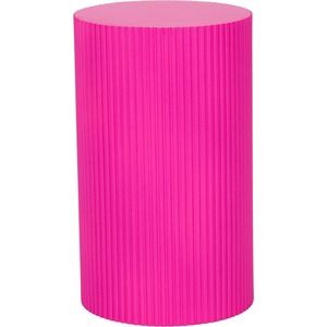 Bijzet tafel / Pilaar- Cylinder - MDF - Neon Pink - 30x30x54cm
