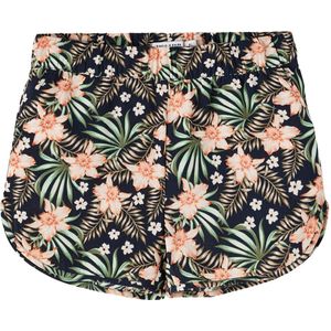 NAME IT KIDS Gebloemde Short NKFVINAYA van Gerecycled Polyester Donkerblauw/Groen/Zalm