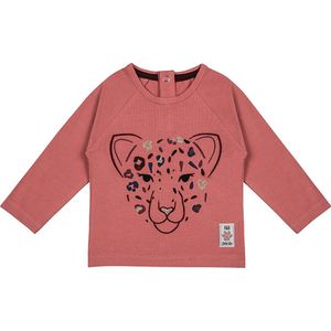 Frogs and Dogs - Jaguar Shirt met Glitter - Wild Life - Roze - Maat 80 -