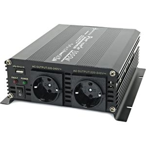 Spanningsomvormer 1000-2000 Watt 12V naar 230V