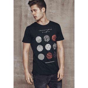 Mister Tee Twenty One Pilots - Twenty One Pilots Pattern Circles Heren T-shirt - M - Zwart