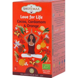 Shoti Maa Balance Lofe for Life - biologische kruiden- en specerijenthee met cacao, kaneel en sinaasappel