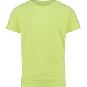 Vingino T-shirt Essentials Meisjes Katoen Neon Geel Maat 98