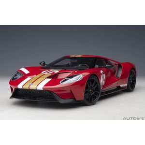 AUTOart 1/18 Ford GT 2022 Alan Mann Heritage Edition (Red with Gold and White)