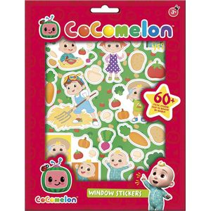 CoComelon raamstickers, niet permanente verplaatsbare stickers met speelachtergrond - Bambolino Toys