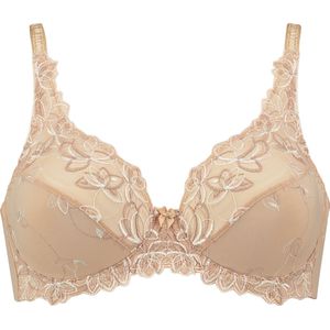 Hunkemöller Dames Lingerie Niet-voorgevormde beugel bh Diva - Beige - maat G95