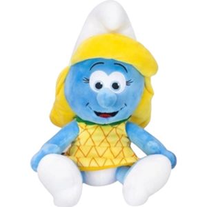 Smurfin Ananas Jurk - De Smurfen Pluche Knuffel 30 cm - The Smurf Plush Toy - Speelgoed Knuffels Kinderen Jongens Meisjes - Nieuwe Bioscoopfilm
