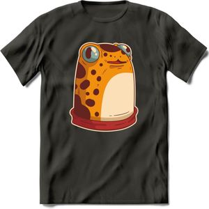 Hello there T-Shirt Grappig | Dieren kikker Kleding Kado Heren / Dames | Animal Skateboard Cadeau shirt - Donker Grijs - XL