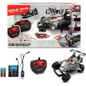 Dickie Toys RC G-Wolf Raceauto + Licht Zilver/Zwart