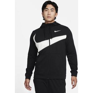 Nike Sportswear Dry-Fit Fleece Hooded Vest Black White Maat S