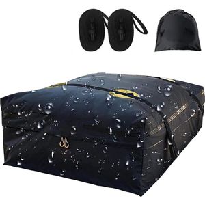 Opvouwbare dakkoffer 043 kubieke meter waterdicht - auto opbergbox met bagagedrager - reizen bagagetransport - auto's bestelwagens SUV's - zwart - 99 x 90 x 42 cm dakkoffer