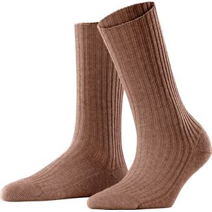 FALKE Cosy Wool Boot warme dikke merinowol sokken dames bruin - Maat 35-38