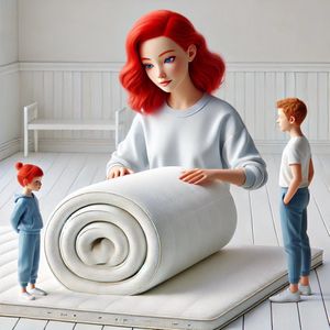 SiestaBedding® Kinderlijn - Luxe Hybride Matras - 60x120 10 cm - Orthopedisch Comfort voor Groeiende Dromers - Afneembare en Wasbare Hoes - Top of the Line - BAMBOE