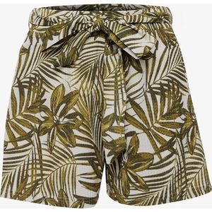 TwoDay dames short met botanische print groen - Maat M