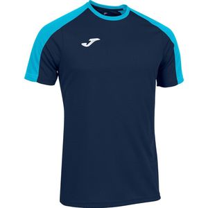 Joma Eco-Championship Shirt Korte Mouw Heren - Marine / Fluor Turquoise | Maat: XL