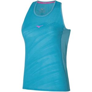 Mizuno Aero Mouwloos T-shirt Blauw M Vrouw