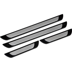 Instaplijsten voor Hyundai i20 GB 2014-2020 (5 deurs) - Kras bescherming - Set van 4 - Zwart/metallic