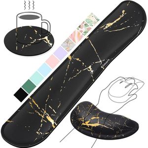 Ergonomische Polssteun Pad voor Toetsenbord en Muis - Gelkussen voor Pijnverlichting en Comfortabel Typen