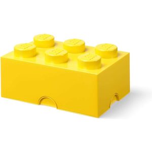 Lego - Opbergbox Brick 6 - Nylon - Geel