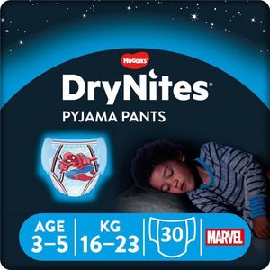 DryNites luierbroekjes - jongens - 3 tot 5 jaar (16 - 23 kg) - 30 stuks - voordeelverpakking