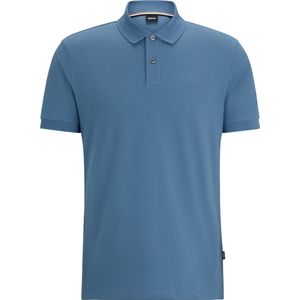 BOSS Pallas regular fit polo - pique - lichtblauw - Maat: M