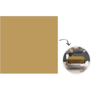 Tafelkleed - Tafellaken - 120x120 cm - Okergeel - Kleur - Herfst - Geel - Effen - Kleuren - Binnen en Buiten